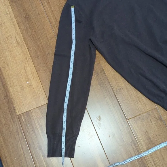 Hurley Brown V-Neck Cotton Pullover Sweater - Picture 11 of 13